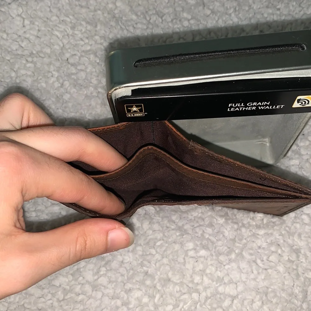 US Army Genuine Calf Leather Wallet